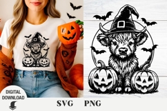 Highland Cow Halloween svg, Halloween svg , Cow svg Product Image 1