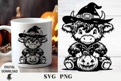 Highland Cow Halloween svg, Halloween svg , Cow svg Product Image 1