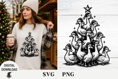 Christmas svg, Christmas goose svg, Fanny goose svg Product Image 1
