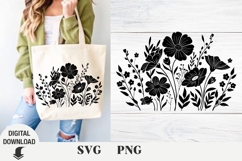 Flowers svg, wildflowers, floral svg, Spring, Summer Product Image 1
