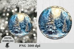 Christmas Ornaments Sublimation Bundle, Stained glass Product Image 7
