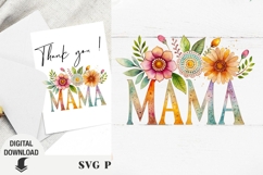 Mama sublimation, Mother&#039;s Day, Mom, flower mom, boho Product Image 1