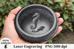 Laser Engraving 3D illusion of the sea, Summer Product Image 1