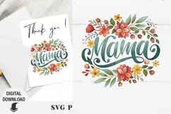 Mama sublimation, Mother&#039;s Day, Mom, flower mom, boho Product Image 1