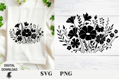 Flowers svg, wildflowers, floral svg, Spring, Summer Product Image 1