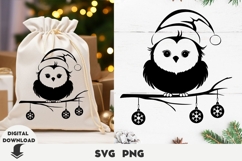 Christmas svg, Christmas beard svg, pine branch Product Image 1