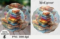 Books Wind spinner, books, love of books wind spinner Product Image 1