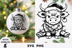 Highland Cows 4 Holidays Bundle, Christmas, valentine&#039;s day Product Image 6