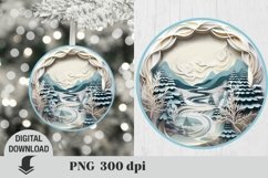 3D Christmas Ornaments Sublimation Bundle / Christmas PNG Product Image 9