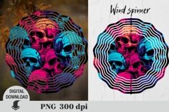 Halloween wind spinner, skull wind spinner Product Image 5