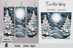 Christmas 3d Tumbler Wrap, Christmas tree 3d sublimation Product Image 7