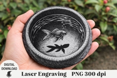 Laser Engraving 3D illusion of the sea, Summer Product Image 1