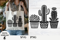 cactus svg, succulent svg, wildflowers, floral svg, Product Image 1