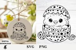 Easter svg, Easter Chicken svg, Fanny Easter svg Product Image 1