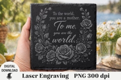 Mother's day Laser Engraving, Mama Engraving file PNG Product Image 1