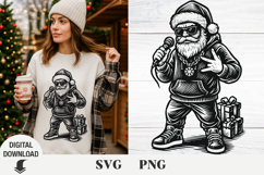 Santa svg, Christmas svg, fanny svg, Christmas ornamemt svg Product Image 1