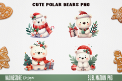 Christmas Watercolor Characters Clipart Bundle PNG Product Image 19