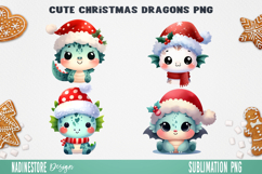 Christmas Watercolor Characters Clipart Bundle PNG Product Image 9