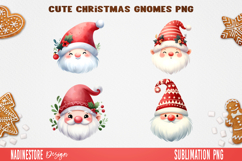 Christmas Watercolor Characters Clipart Bundle PNG Product Image 13
