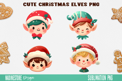 Christmas Watercolor Characters Clipart Bundle PNG Product Image 10