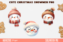 Christmas Watercolor Characters Clipart Bundle PNG Product Image 25