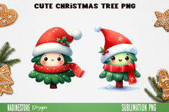Christmas Watercolor Characters Clipart Bundle PNG Product Image 28