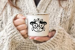 Cow face in heart shaped glasses. SVG, PNG, EPS. Product Image 5