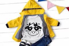 Cow face in heart shaped glasses. SVG, PNG, EPS. Product Image 3