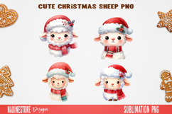 Christmas Watercolor Characters Clipart Bundle PNG Product Image 23