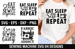 Sewing Machine SVG Design - Sewing T-shirt Design Product Image 1