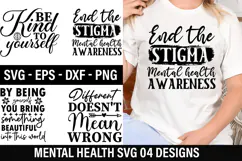 Mental Health SVG Design - Mental Health T-shirt Design Product Image 1