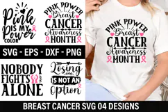 Breast Cancer SVG Design - Breast Cancer T-shirt Design Product Image 1