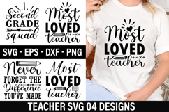 Teacher SVG Design - Teacher T-shirt Design Product Image 1
