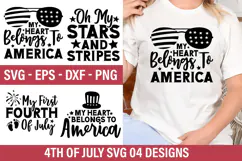 4th Of July SVG Design - 4th Of July T-shirt Design Product Image 1