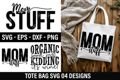 Tote Bag SVG Design - Organic Food Just Kidding It's Wine! Product Image 1