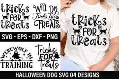 Halloween Dog SVG Design - Will Do Tricks for Treats Product Image 1