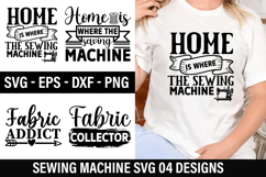 Sewing Machine SVG Design - Sewing T-shirt Design Product Image 1
