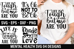 Mental Health SVG Design - Mental Health T-shirt Design Product Image 1