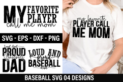 Baseball SVG Design - My Favorite Player Call Me Mom Product Image 1