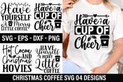 Christmas Coffee SVG Design - Christmas T-Shirt Design Product Image 1