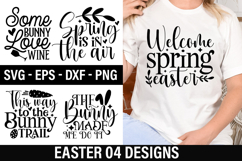 Easter SVG Design - This way to the bunny trail Product Image 1