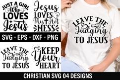 Christian Quotes SVG Design - Christian T-Shirt Design Product Image 1