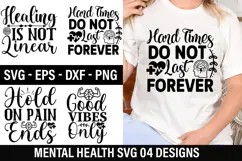 Mental Health SVG Design - Mental Health T-shirt Design Product Image 1