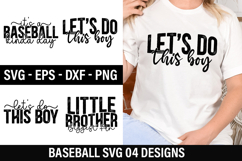 Baseball SVG Design - Little Brother Biggest Fan Product Image 1