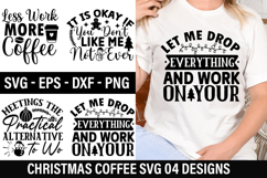 Christmas Coffee SVG Design - Christmas T-Shirt Design Product Image 1