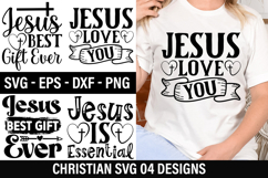 Christian Quotes SVG Design - Christian T-Shirt Design Product Image 1