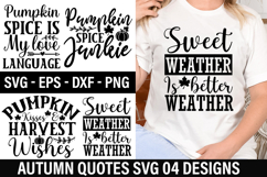 Autumn Quotes SVG Design - Autumn T-Shirt Design Product Image 1