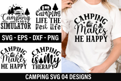 Camping SVG Design - Camping T-Shirt Design Product Image 1