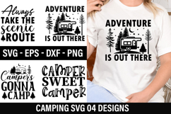Camping SVG Design - Camping T-Shirt Design Product Image 1