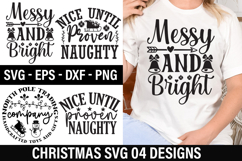 Christmas SVG Design - Nice until proven naughty Product Image 1